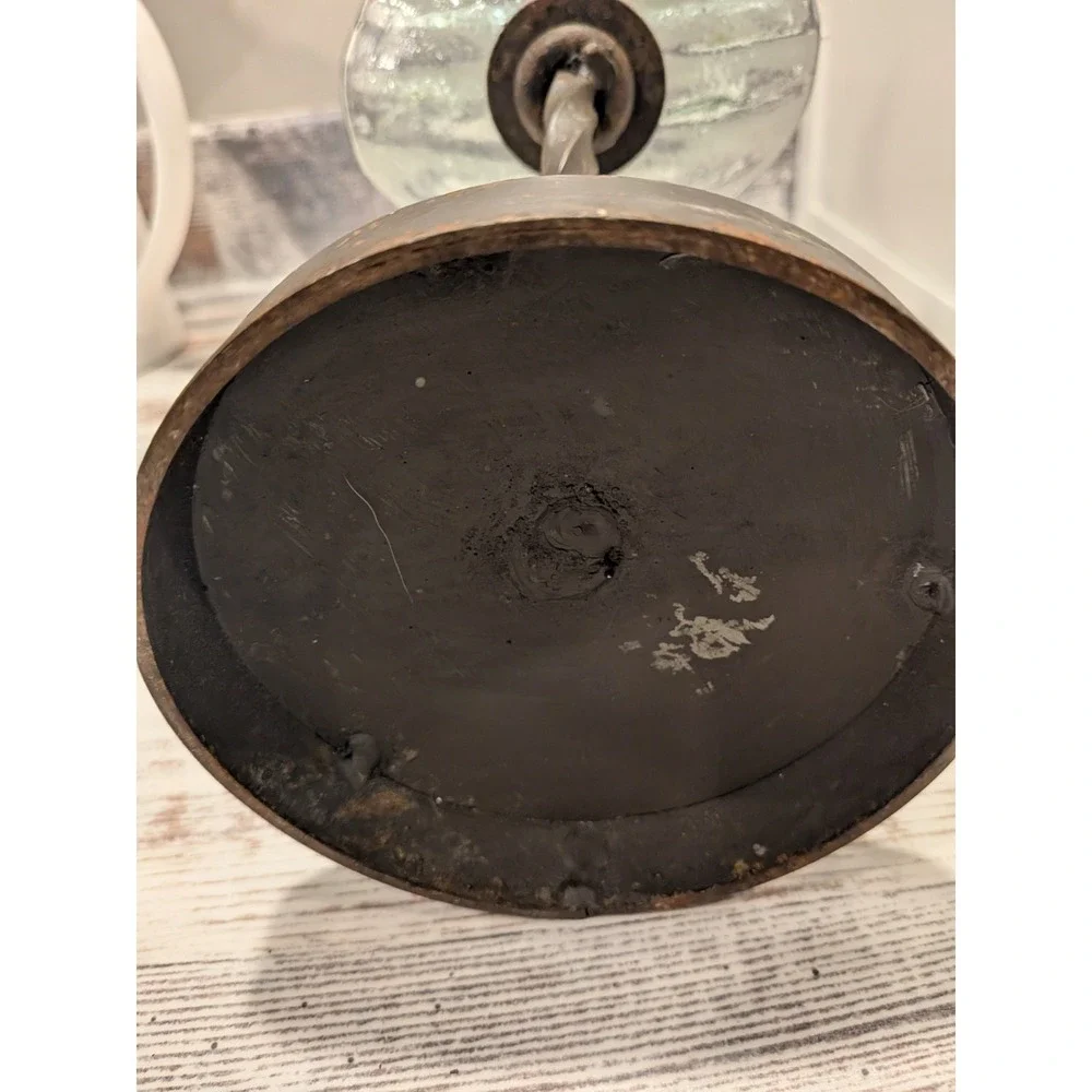 Rustic Countertop Forged Iron Hand Towel Holder Glass Soap Dish Sun Moon Emblem